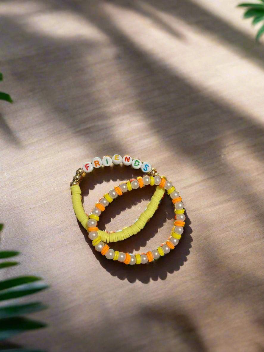 Bright, fun & perfect for girls colorful beads + inspiring message.